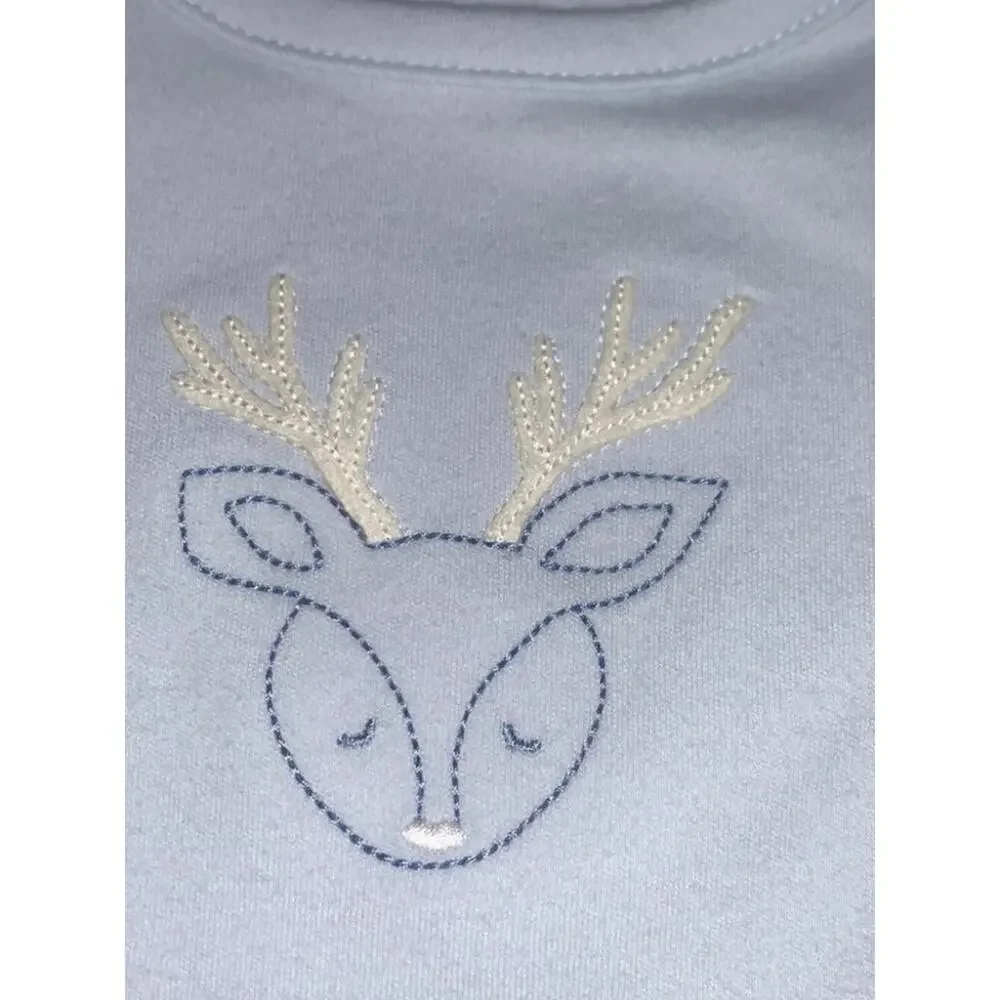 Janie and Jack Reindeer Bodysuit & Fair Isle Sweater Pant Set, 6-12M - NWT